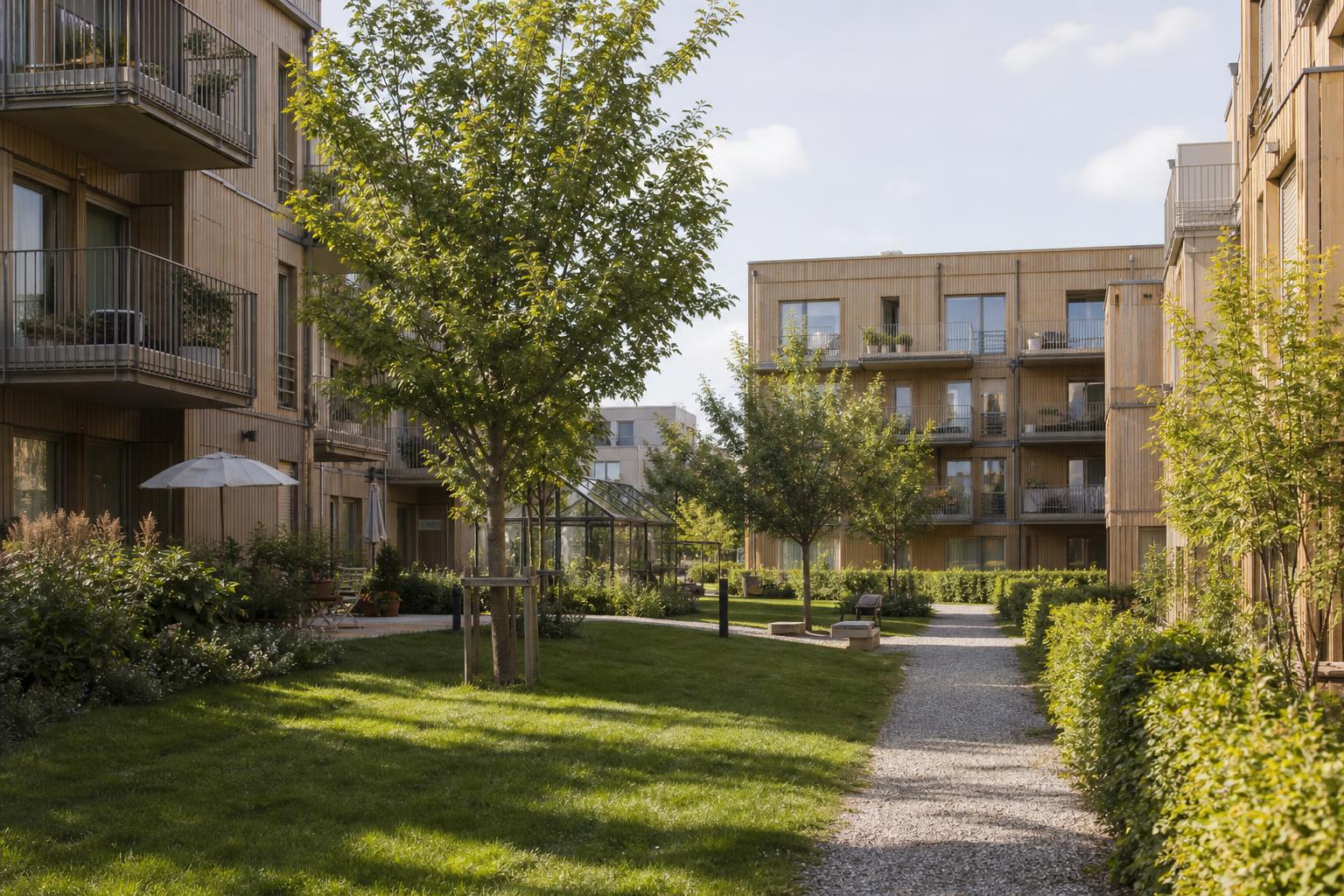 Svenskt bostadshus i lugn nordisk miljö